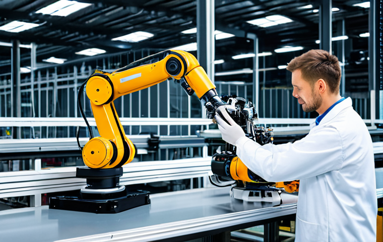 **
"A professional automation engineer in a clean, modern factory setting, inspecting a robotic arm on an assembly line, fully clothed, appropriate attire, safe for work, perfect anatomy, natural proportions, professional industrial photography, well-lit, family-friendly."
**