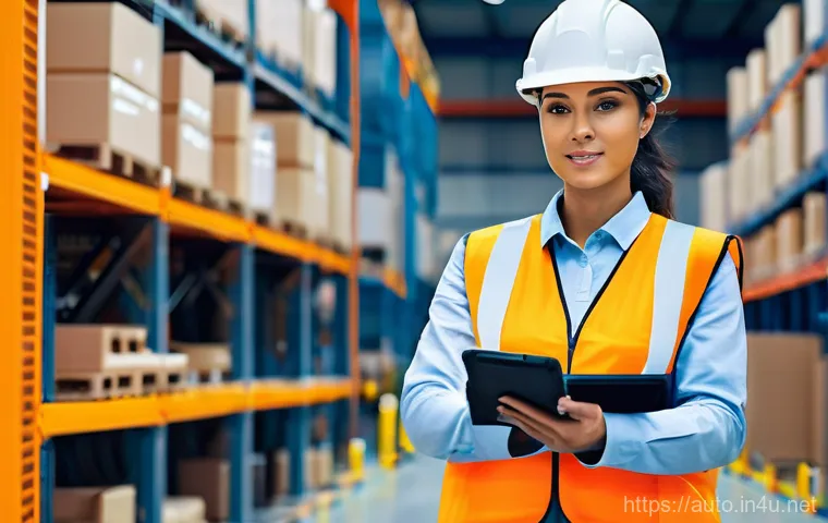 공장자동화 관련 직업군 분석 - **Prompt:** A diverse group of three data analysts (two women, one man) in a modern, collaborative o...