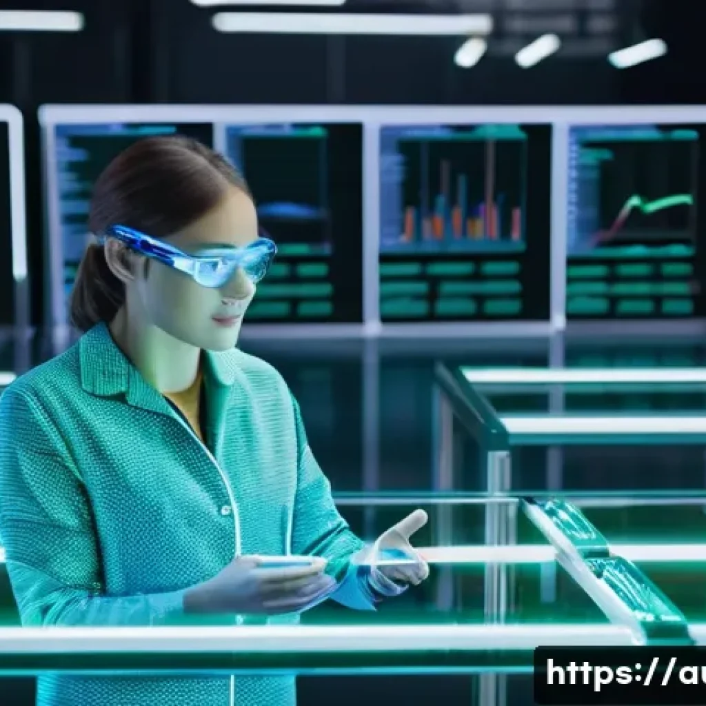 스마트 팩토리에서의 데이터 분석 - **Prompt 1: Data Mining for Hidden Gems in a Smart Factory**
A futuristic, highly automated smar...